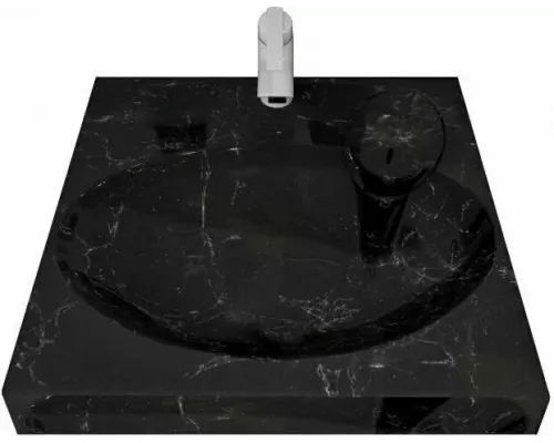 Раковина над стиральной машиной Horke Verona черный мрамор