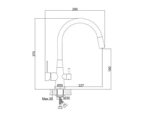 Смеситель для раковины Hoiba HB76858-7