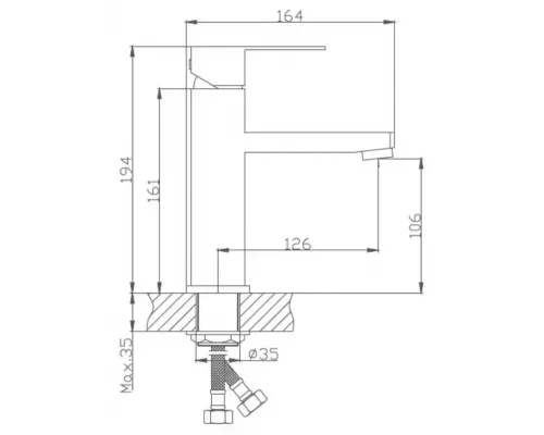 Смеситель для раковины Troya GOF1-A095