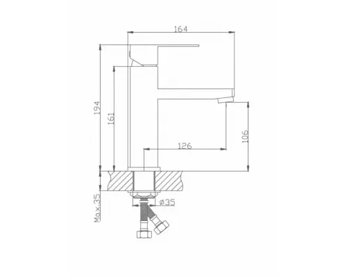 Смеситель для раковины Troya GOF1-A095