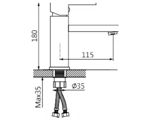 Смеситель для раковины Vieir V113512 