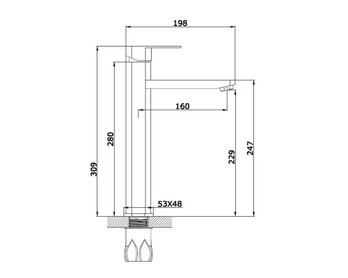 Смеситель для раковины Vieir V383512