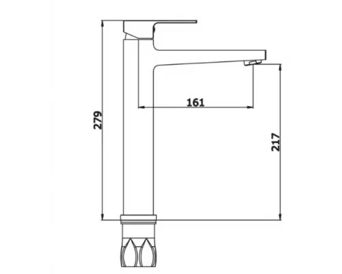 Смеситель для раковины Vieir V393512F