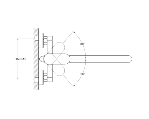 Смеситель для ванны Zegor GAB7-A136