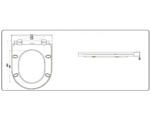 Унитаз напольный компакт CeramaLux 1219A