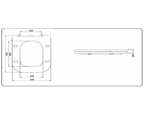 Унитаз напольный компакт CeramaLux 1222A