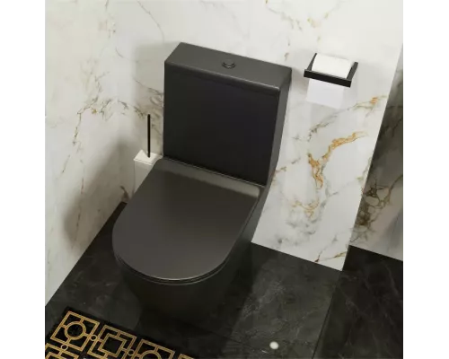 Унитаз напольный компакт Sole PANDORA BLACK