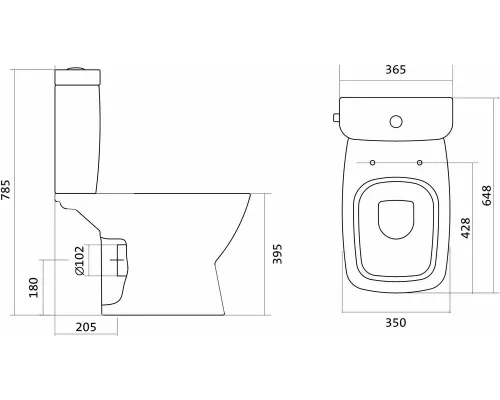 Унитаз напольный Santek Neo 1WH302470