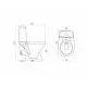 Унитаз напольный Santek Римини 2-х режима