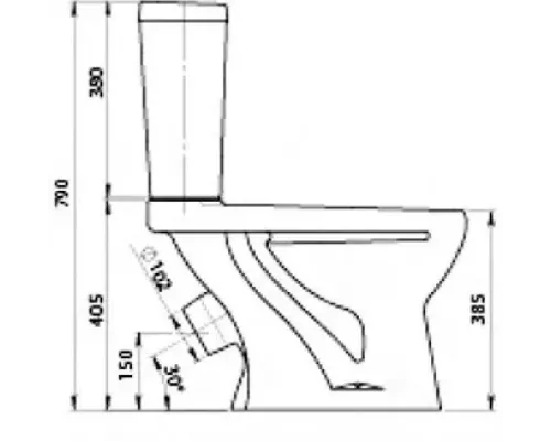 Унитаз напольный Santeri Ультра