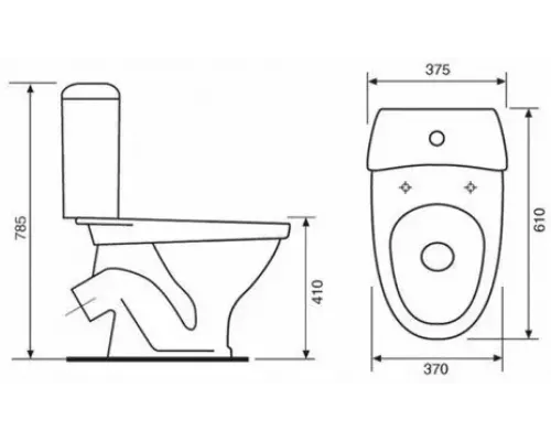 Унитаз напольный Santeri Виктория