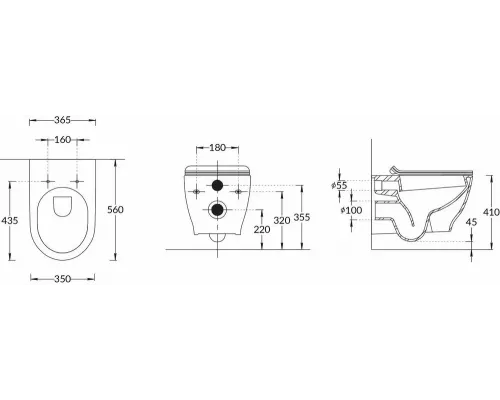Унитаз подвесной KERAMA MARAZZI Modula