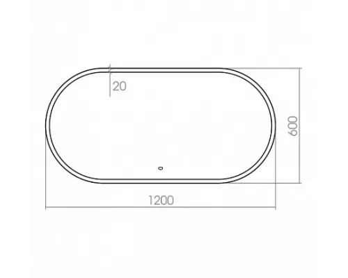 Зеркало Azario Виола 600*1200