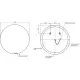 Зеркало круглое с подсветкой Cersanit Eclipse Smart 90*90