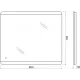 Зеркало с подсветкой BelBagno SPC-CEZ-800*700*LED-TCH