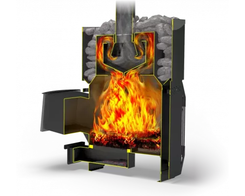 Дровяная банная печь Теплодар Русь Сетка 12Л