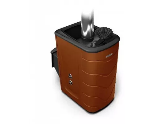 Дровяная банная печь ТМФ Гейзер 2014 Inox ДА 3К терракота