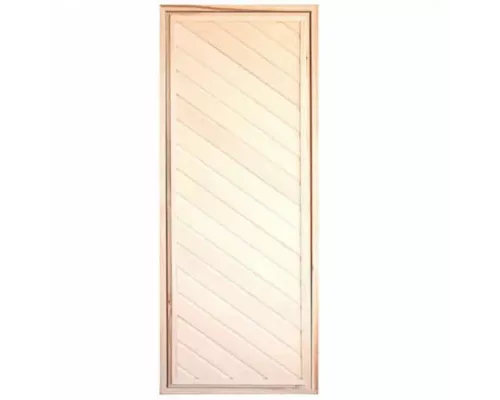 Дверь глухая косая набивка (коробка липа) сорт А 1900*700