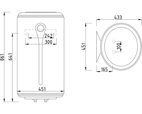 Электрический водонагреватель ATLANTIC EGO 80