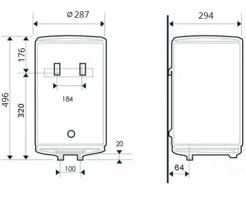 Электрический водонагреватель ATLANTIC OPRO 10 RB