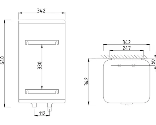 Электрический водонагреватель ATLANTIC STEATITE CUBE 30 S3C