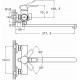 Смеситель для ванны Zegor PUD7-A045 YW