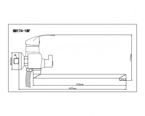 Смеситель для ванны BOOU B8174-18F