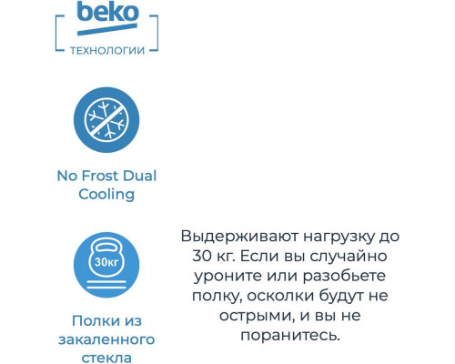 Холодильник Beko RCNK270K20S серебристый Холодильник Beko RCNK270K20S серебристый