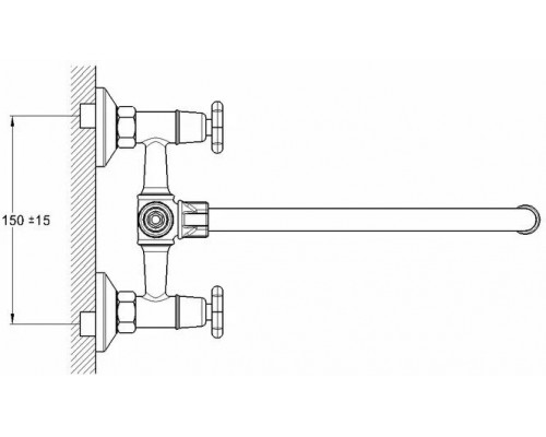 Смеситель для ванны Solone JIK7-A102-A