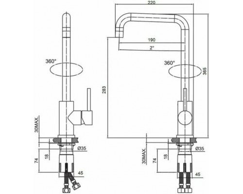 Смеситель для кухни GFmark 5754