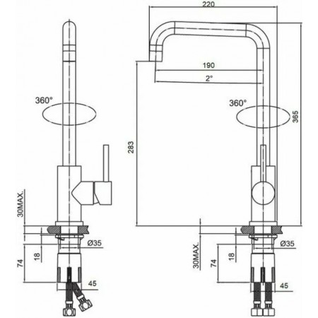 Смеситель для кухни GFmark 5754