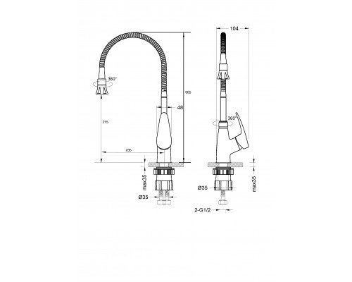 Смеситель для кухни Lemark Linara LM0413C