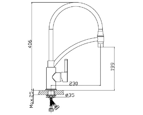 Смеситель для кухни Haiba HB73644-7