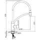 Смеситель для кухни Haiba HB73644-7