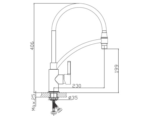 Смеситель для кухни Haiba HB72505