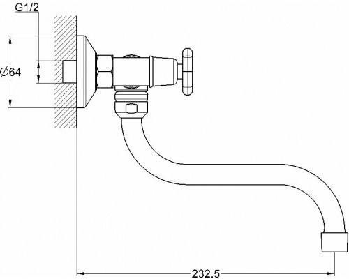 Смеситель для кухни Solone JIK12-А102-A