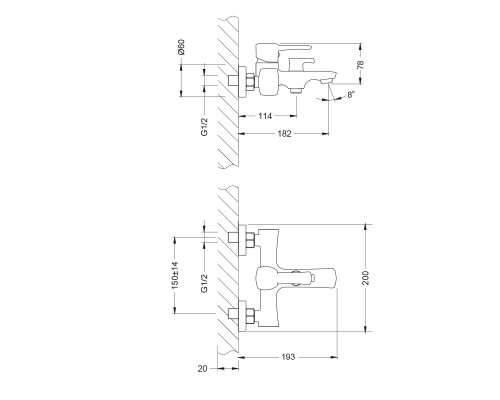 Смеситель для ванны Lemark Evitta LM0514C