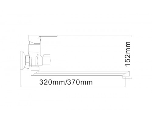 Смеситель для ванны BOOU B8289-18F