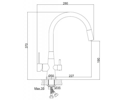 Смеситель для кухни Haiba HB76858-8