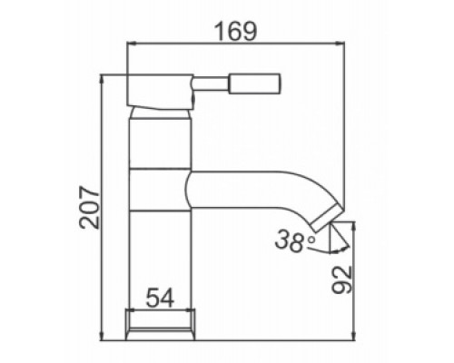 Смеситель для раковины LEDEME L1052