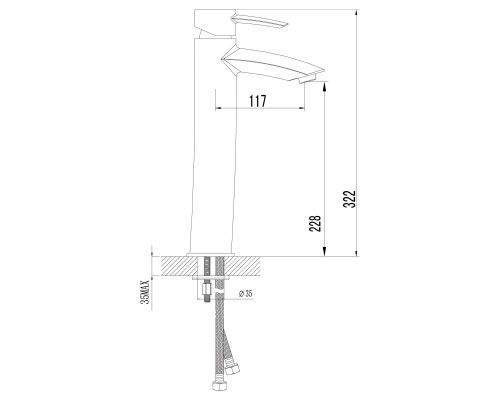 Смеситель для раковины Lemark Atlantiss LM3209C