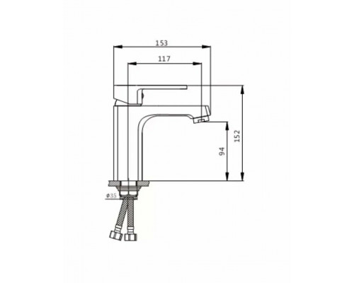 Смеситель для раковины Rainsberg R0201F-1