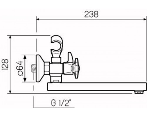 Смеситель для ванны РМС SL115-142E