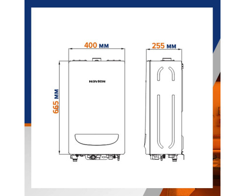 Настенный газовый котел NAVIEN Deluxe C 13K