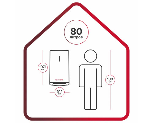 Электрический водонагреватель Ariston ABS VLS PRO R 80