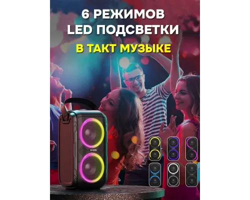 Портативная колонка W-King T9 II (2 микрофона)