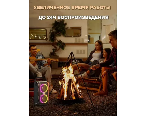 Портативная колонка W-King T9 II (2 микрофона)