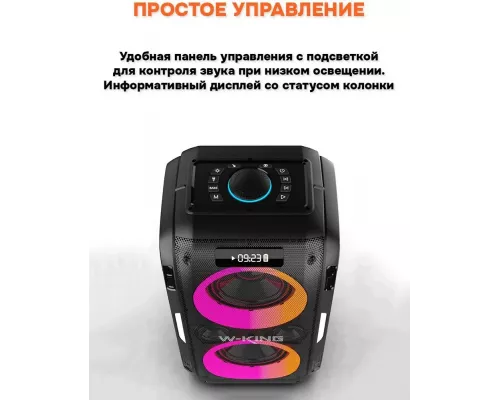 Портативная колонка W-King T9 PRO two mic