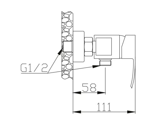Смеситель для душа Vieir V433561