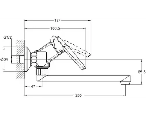 Смеситель для кухни G-Lauf LOF12-A033